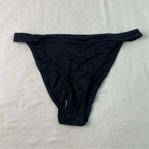 Andie Women's Black Solid The Caicos Swim Bikini Bottom Size Medium NWT